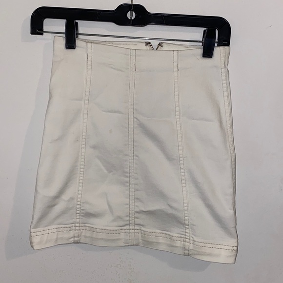 Free People Modern Femme Denim Mini Skirt size 0 - Picture 1 of 5